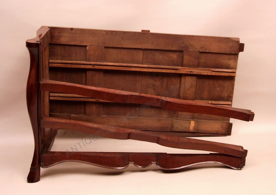 Commode malouine de corsaire en acajou démontable phase 4